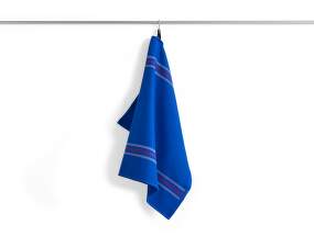 Canteen Tea Towel, blue and fuchsia