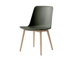 Rely HW71 Chair, oak/bronze green
