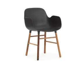 Form Armchair Walnut, black