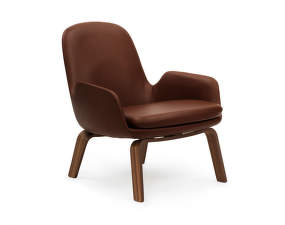 Era Lounge Chair Low Walnut, Ultra Leather