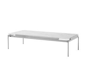 Sett LN12 Coffee Table, dark chrome  / Bianco Carrara marble