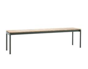 Ville AV28 Bench, bronze green / teak