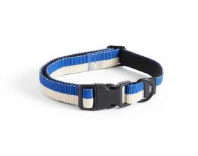 HAY Dogs Collar Flat S/M, off-white/blue