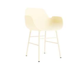 Form Armchair Steel, cream/cream