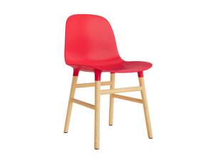 Form Chair Oak, bright red