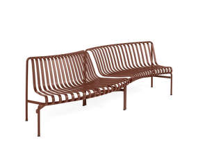 Palissade Park Dining Bench In/Out set of 2, iron red