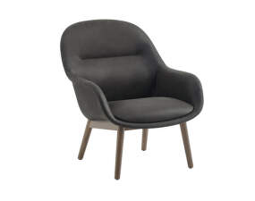 Fiber Lounge Armchair Wood, grey/dark oak