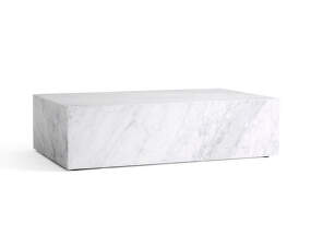 Plinth Lounge Table Low, Carrara