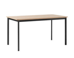 Drip HW115 Dining Table, black/lacquered oak