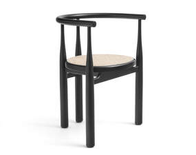Bukowski Chair French Cane, black