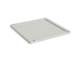 Colour Crate Lid Plastic Cube/Medium Square, grey