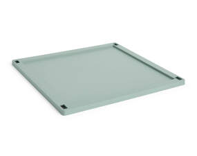 Colour Crate Lid Plastic Large Square, sage green