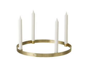 Candle Holder Circle Large, brass