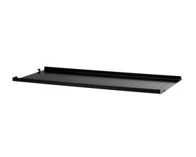 String Metal Shelf Low Edge 78 x 30, black