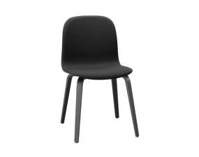 Visu Chair Black Wood Base, Steelcut 190