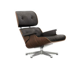 Eames Lounge Chair, black pigmented walnut