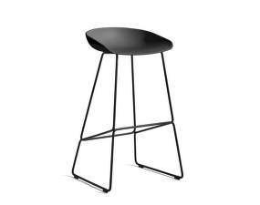 AAS 38 Bar Stool High Black Steel, black