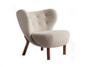 Little Petra VB1 Lounge Chair, walnut / Karakorum 003