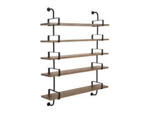 Démon Shelf 2 155 cm, 5 Shelves, walnut