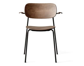 Co Chair with Armrest, dark oak