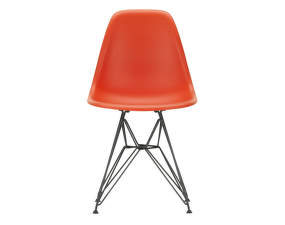 Eames Plastic Side Chair DSR, poppy red