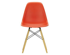Eames Plastic Side Chair DSW, poppy red