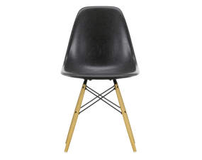 Eames Fiberglass Side Chair DSW, elephant hide grey/golden maple
