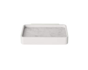 Shower Tray, white/white marble