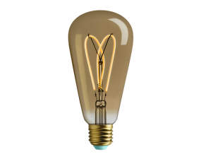 WattNott Whirly Willis LED Bulb, gold