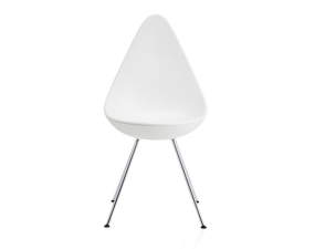 Drop Chair, chrome/white