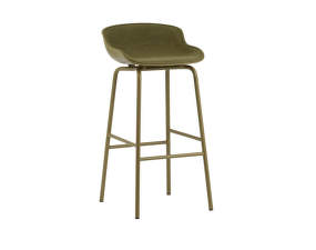 Hyg Barstool 75 cm Front Upholstery, olive/Synergy