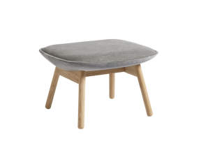 Uchiwa Ottoman, lacquered oak, Roden 05/Lola Warm grey