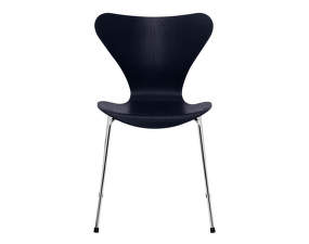 Series 7 Chair Coloured, chrome/midnight blue