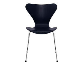 Series 7 Chair Coloured, chrome/midnight blue