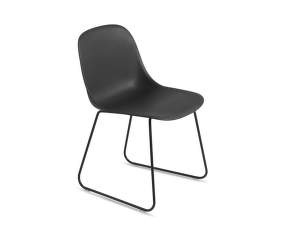 Fiber Side Chair Sled Base, black