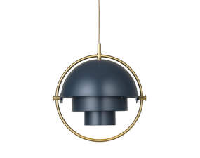 Multi-Lite Pendant Small, midnight blue/brass