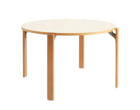 Rey Table, ivory white/golden