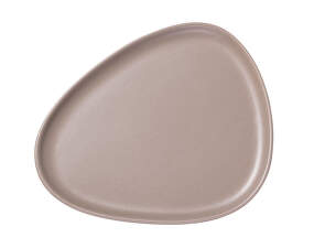 Curve Dinner Plate, warm grey