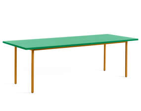 Two-Colour Dining Table 240 cm, ochre/green