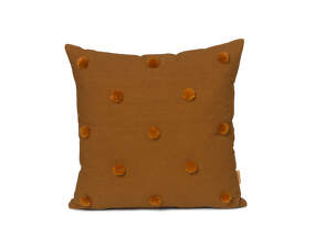 Dot Tufted Cushion, sugar kelp/mustard