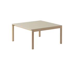 Couple Coffee Table 2 Tiles Plain, sand/oak