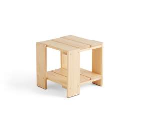 Crate Side Table, pinewood