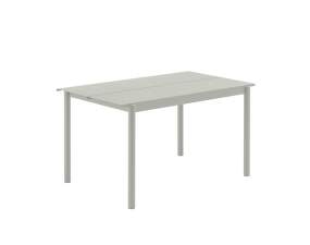 Linear Steel Table 140 cm, grey