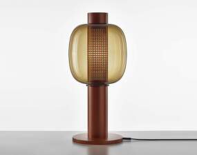 Bonbori Large PC1164 Floor Lamp, smoke brown / copper metallic