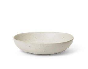 Flow Bowl L, off-white speckle