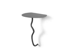 Curvature Wall Table, black brass