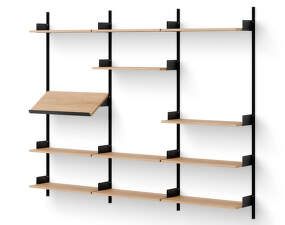 Display Shelf, oak/black