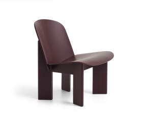 Chisel Lounge Chair, dark bordeaux