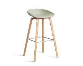 AAS 32 Bar Stool High Oak Veneer, pastel green