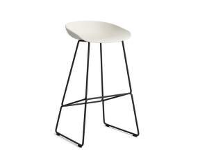 AAS 38 Bar Stool High Black Steel, melange cream